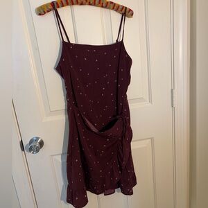 Cotton On wine-color flora dress. Size M